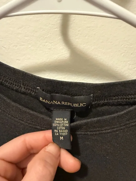 Banana Republic Charcoal Gray Short Sleeve Tee - Picture 2 of 2